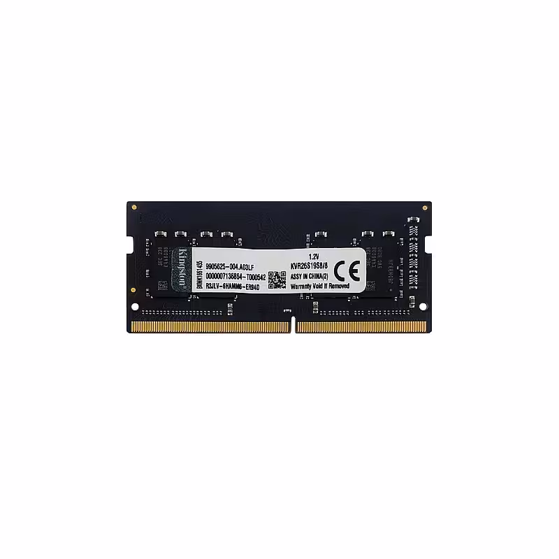 رم لپ تاپ 8 گیگ کینگستون Kingston DDR4 2666 MHz 1.2V دو سال گارانتی