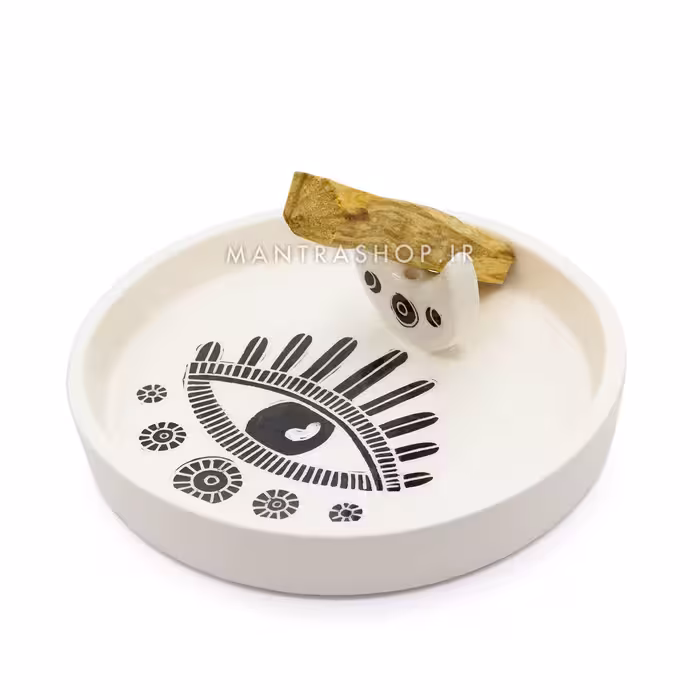 ظرف سرامیکی مخصوص سوزاندن پالوسانتو نقاشی شده با دست کد 298