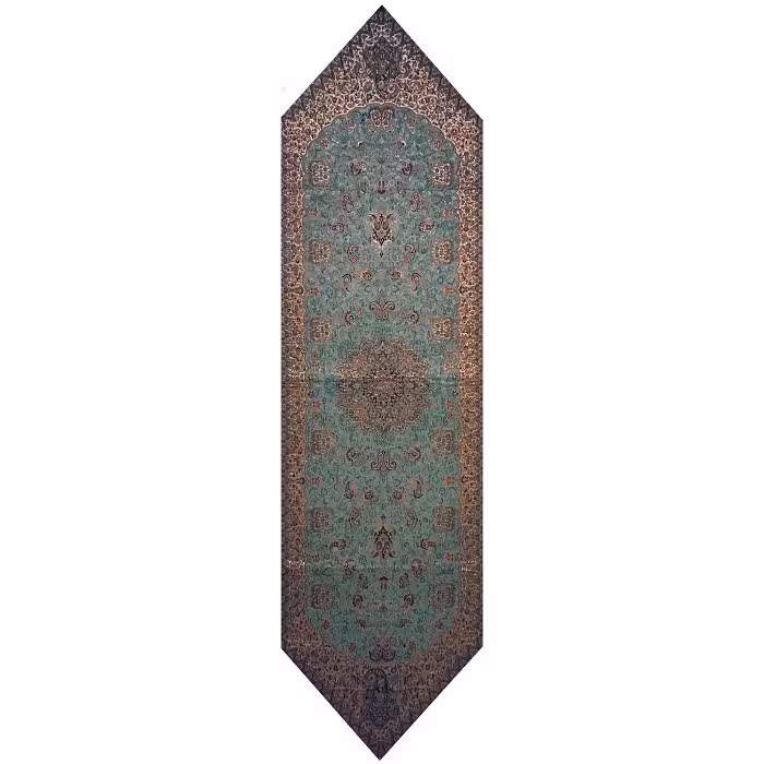 رومیزی رانر ترمه نفیس ابریشم کد TRRA82