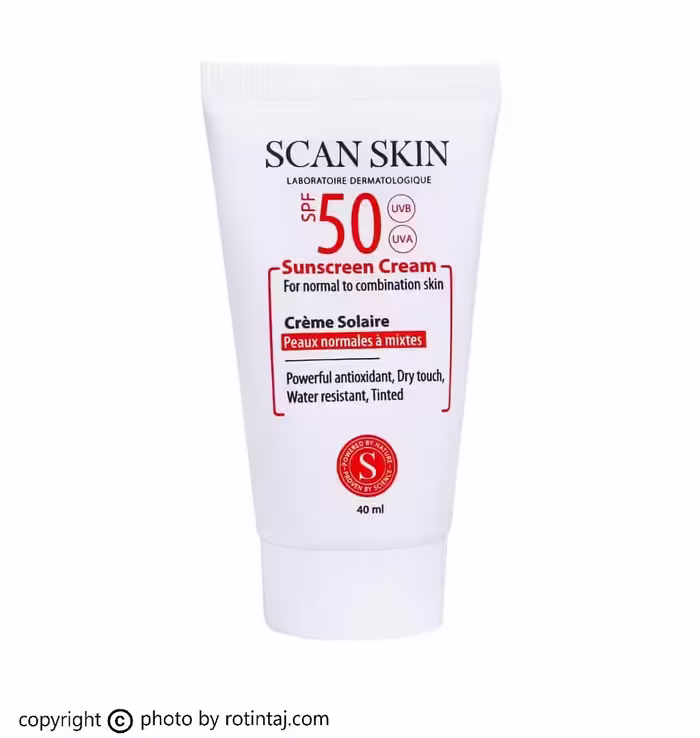 ضد آفتاب رنگی SPF50 پوست نرمال تا مختلط اسکن اسکین