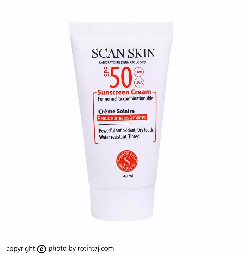 ضد آفتاب رنگی SPF50 پوست نرمال تا مختلط اسکن اسکین
