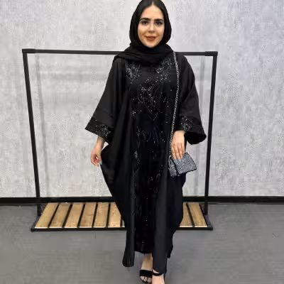 مانتو کفتان جلو تور پولک دار