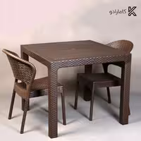 ست میز و صندلی 2 نفره حصیر بافت ناصر پلاستیک کد 323-972