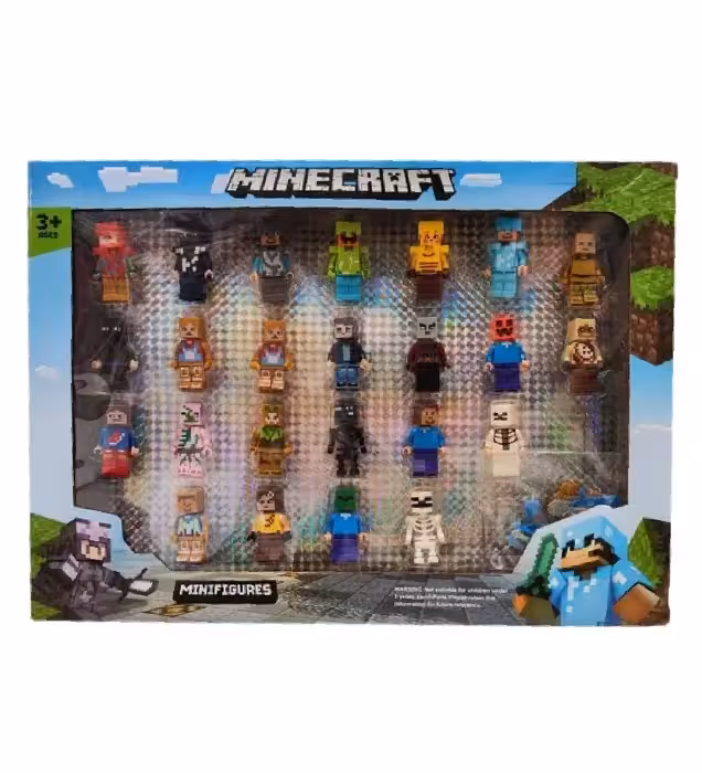 خرید لگو مینی فیگور سری ماینکرافت بسته 24 عددی قیمت روز