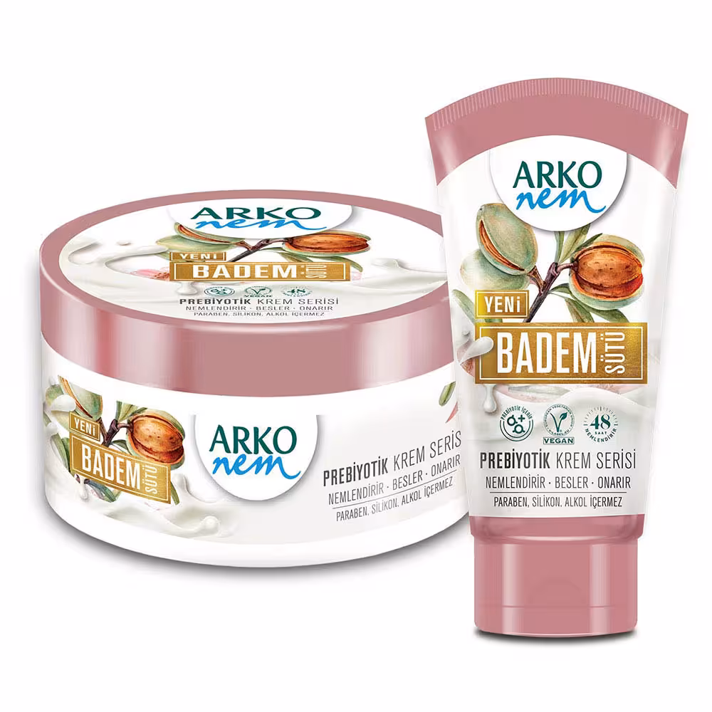 کرم مرطوب کننده آرکو نم حاوی شیر بادام Arko Nem Yeni Badem Sutu