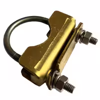 کلمپ برنجی يو شکل اتصال تسمه حداکثر سايز 5*30 به ميله ارت کاپرباند (GRC-N)