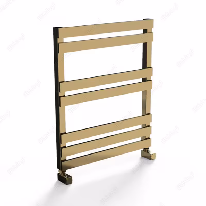 حوله خشک کن استیل فلت رو کار طلایی مات 75