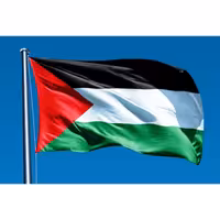 پرچم کشور فلسطین جنس ساتن بسته ده تایی