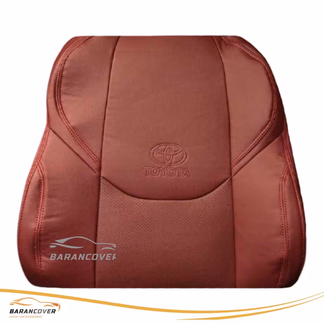 روکش صندلی کرولا 2023-2024 چرم رنگ زرشکی
