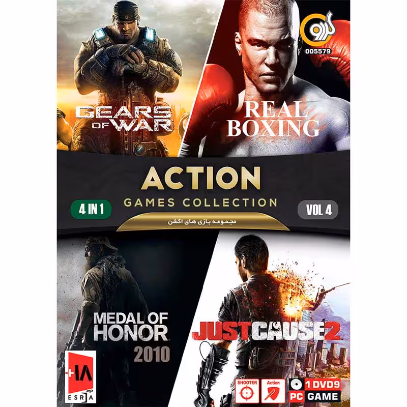 بازی کامپیوتر ACTION GAMES COLLECTION Vol.4 PC 1DVD9 گردو