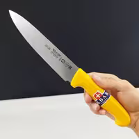 چاقو آشپزخانه اکبری دسته زرد مدل P723 بسته 1 عددی ارسال رایگان