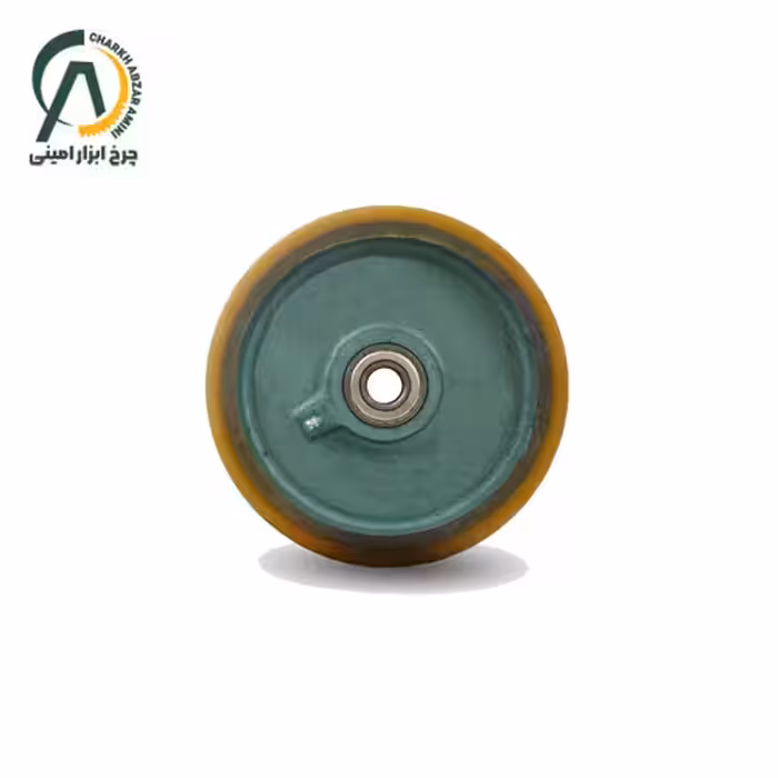 چرخ تک چدن پلی اورتان قطر 160 میلی متر