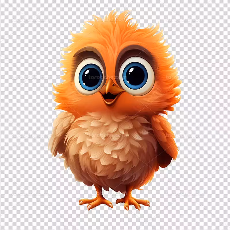 عکس PNG جوجه نارنجی | گرافیک با طعم تربچه