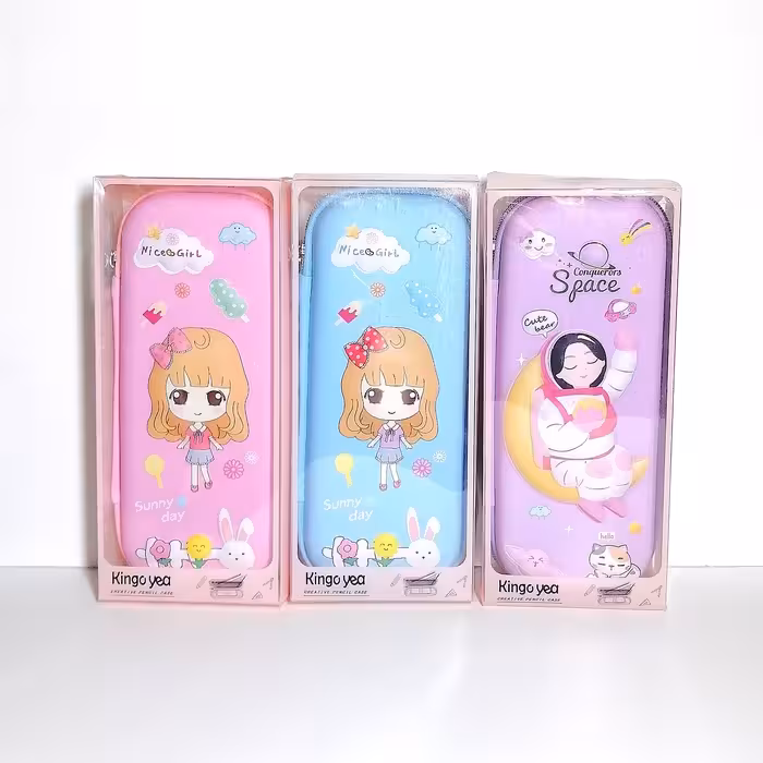 جامدادی کتابی طرح برجسته دخترانه