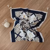 شال گارزا ی طرح دار 