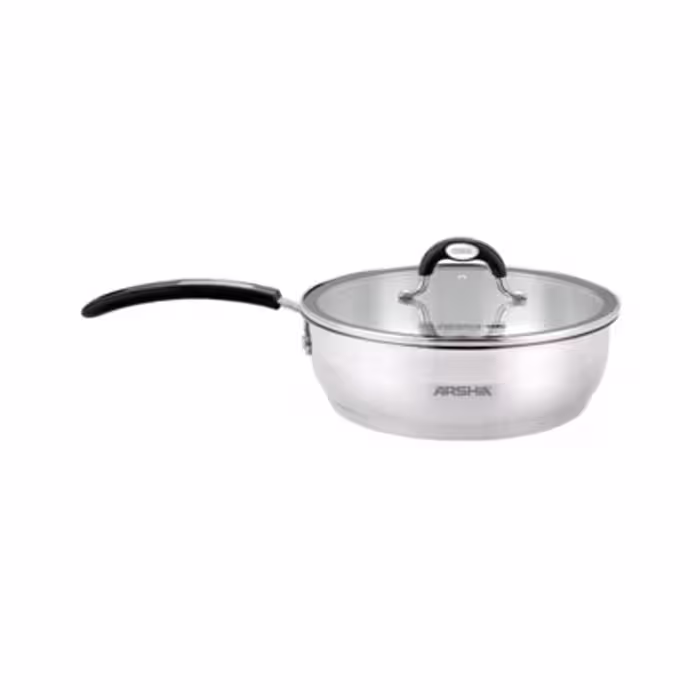 ماهیتابه تک دسته 24سانت استیل عرشیا مدلSS478-3084