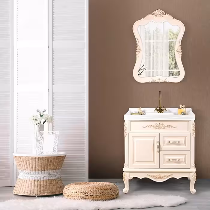 کابینت و روشویی طرح کلاسیک Hermes-800 ابعاد 49 * 81 سانتیمتر