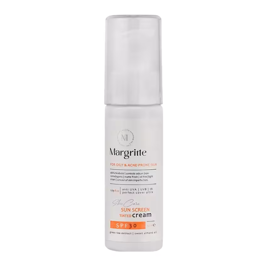 کرم ضد آفتاب رنگی پوست چرب مارگریت SPF30