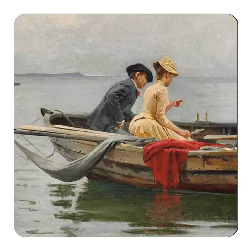 مگنت طرح عشاق در قایق کد wmg2297