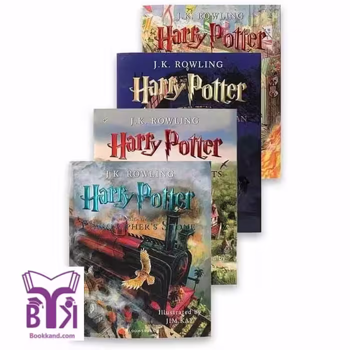 مجموعه 4 جلدی رمان مصور هری پاتر Harry Potter Books
