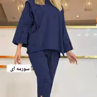 ست مانتو شلوار آرشیدا جنس کراش ارسال رایگان مناسب تابستان 