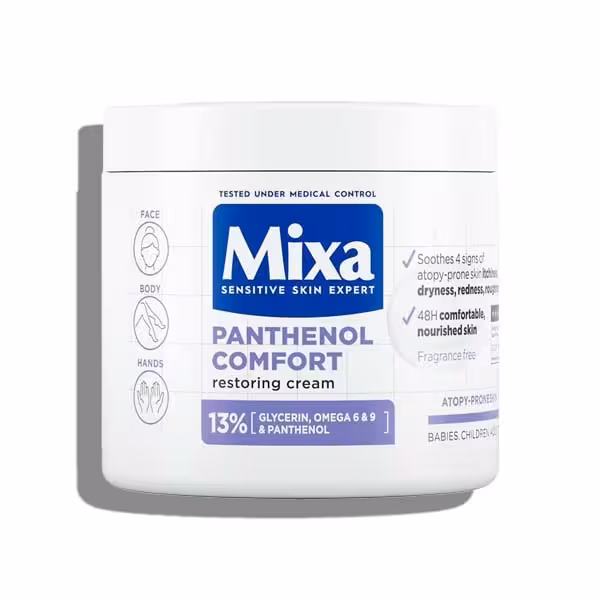 کرم ترمیم کننده میکسا حاوی پانتنول حجم 400 میل Mixa