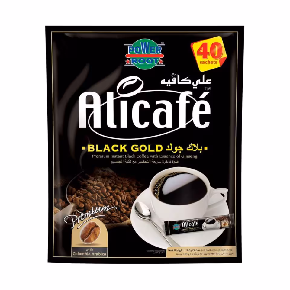قهوه فوری علی کافه بلک ساشه 40 عددی Alicafe