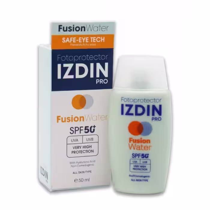 ضد آفتاب بی رنگ ایزدین پرو مدل FUSION WATER