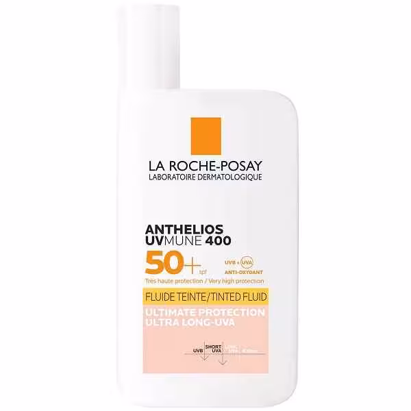 ضد آفتاب رنگی لاروش پوزای LA ROCHE POSAY مدل آنتلیوس ANTHELIOS UVMUNE400 حجم 50 میل