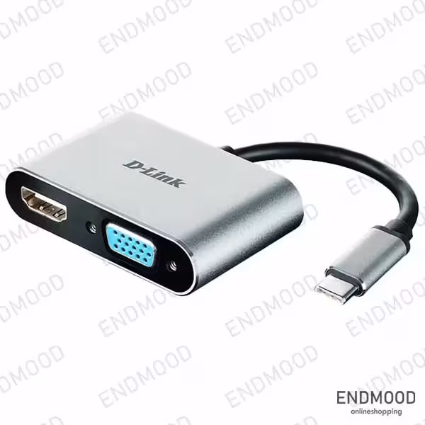 مبدل USB Type-C به HDMI/VGA دی لینک مدل DUB-V210