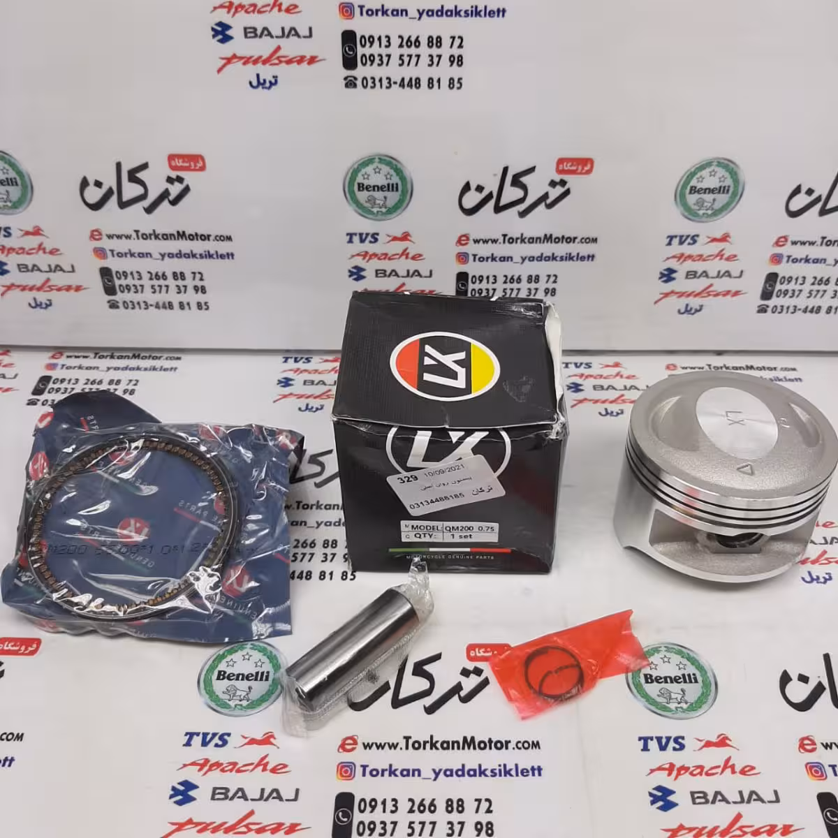 رینگ و پیستون ( پستان ) موتور تریل روان اصلی (سایز صفر )