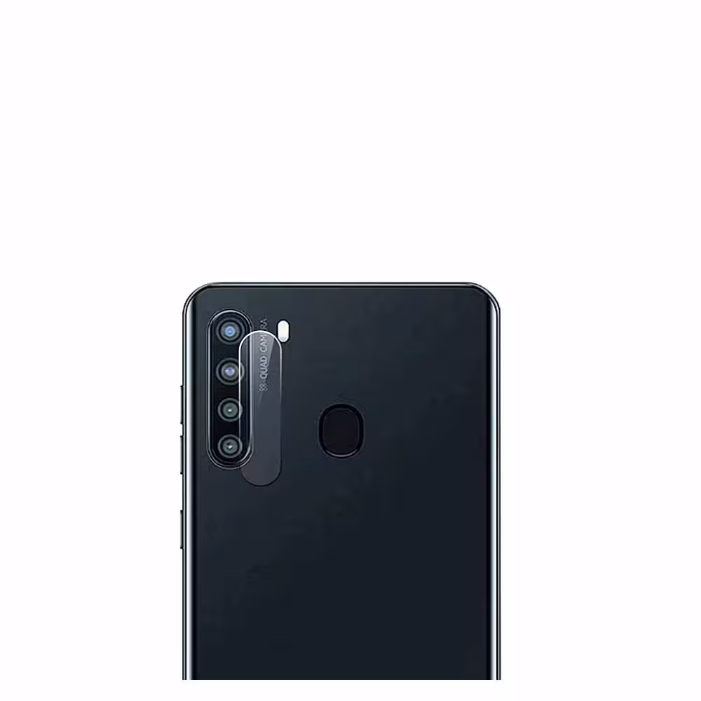 محافظ لنز دوربین شیشه ای مناسب برای Samsung A21