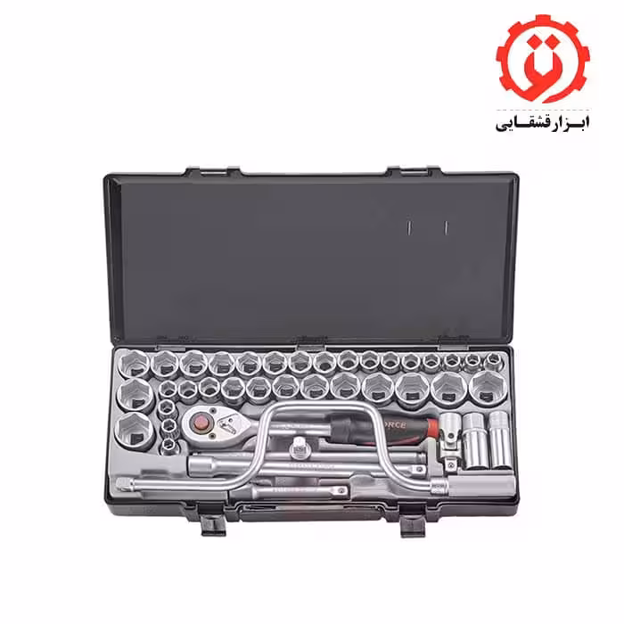 جعبه بكس 1/2درايو 41 پارچه اينچ و ميليمتر 6 پر فورس مدل 5-4412