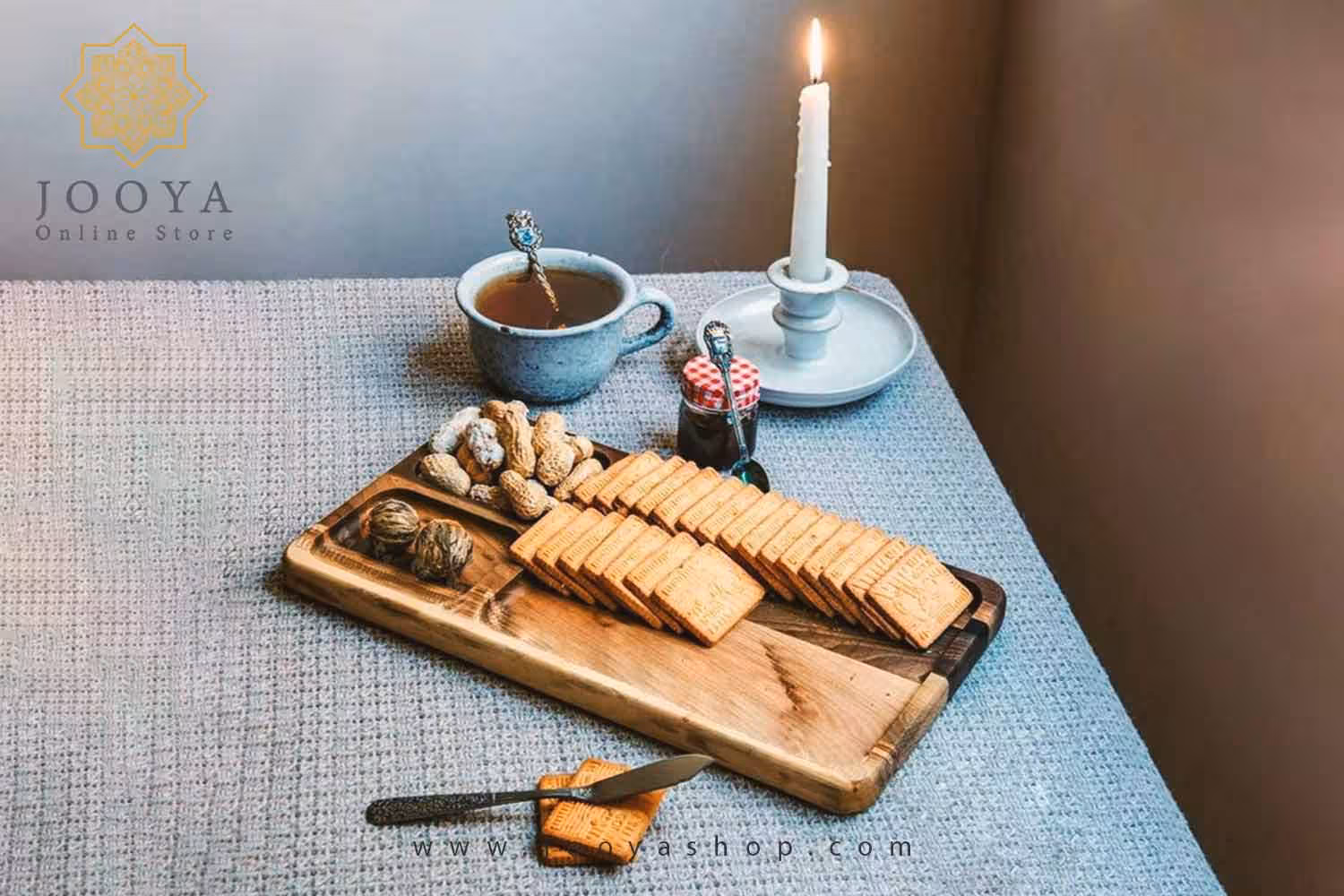 سینی صبحانه چوبی هنگام