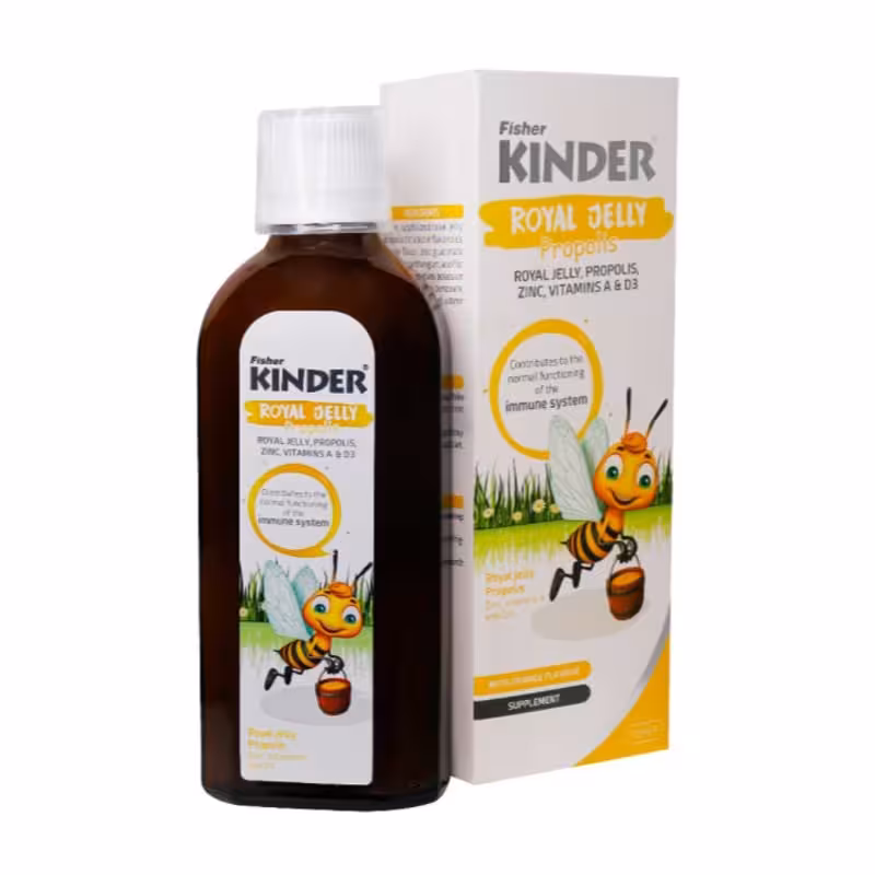 شربت رویال ژلی پروپولیس فیشر کیندر 200 میلی لیتر