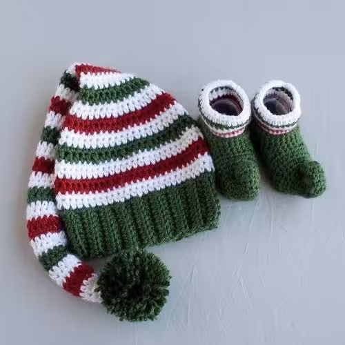 #کلاه و کفش بافتنی