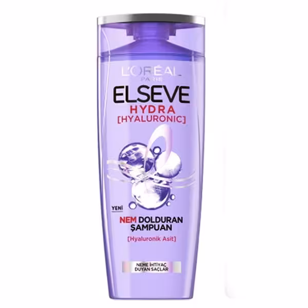 شامپو مرطوب کننده و آبرسان لورآل مدل هیالورونیک اسید حجم 390 میل