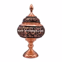 شکلات خوری پایه دار حکاکی بر روی مس