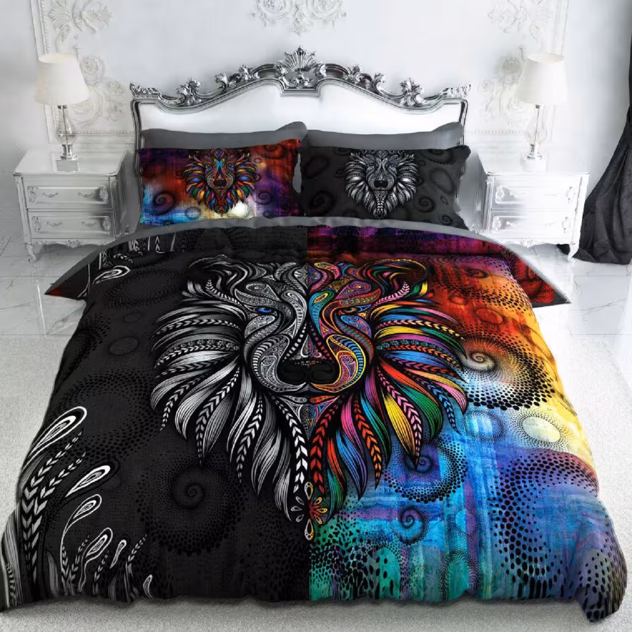 سرویس لحاف روتختی ترکسان کد D132 دو نفره 6 تکه