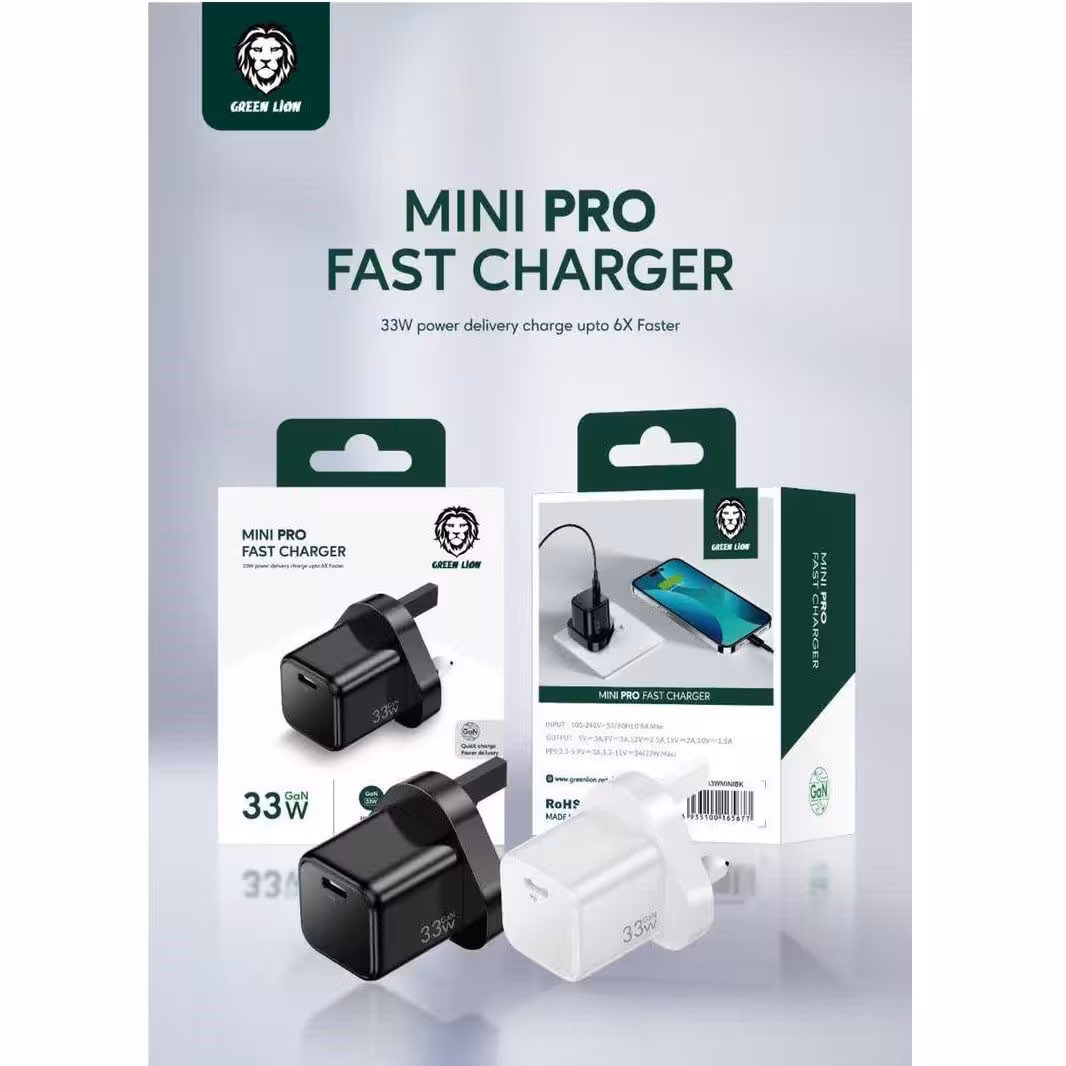 آداپتور 33 وات گرین Green adapter 33w mini pro