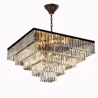 لوستر کریستالی کاردی 4 طبقه رایکا مدل مربع RAIKD-58