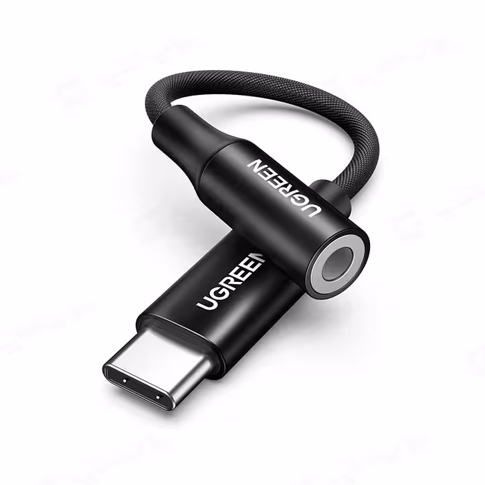 مبدل تایپ C به جک 3.5 میلی متری یوگرین مدل AV142