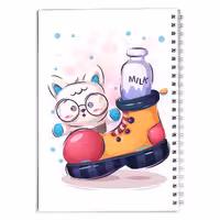 دفتر مشق کارتونی پیشی