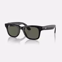 قیمت و خرید عینک هوشمند فریم مشکی براق با لنز سبز ری بن مدل META WAYFARER اورجینال