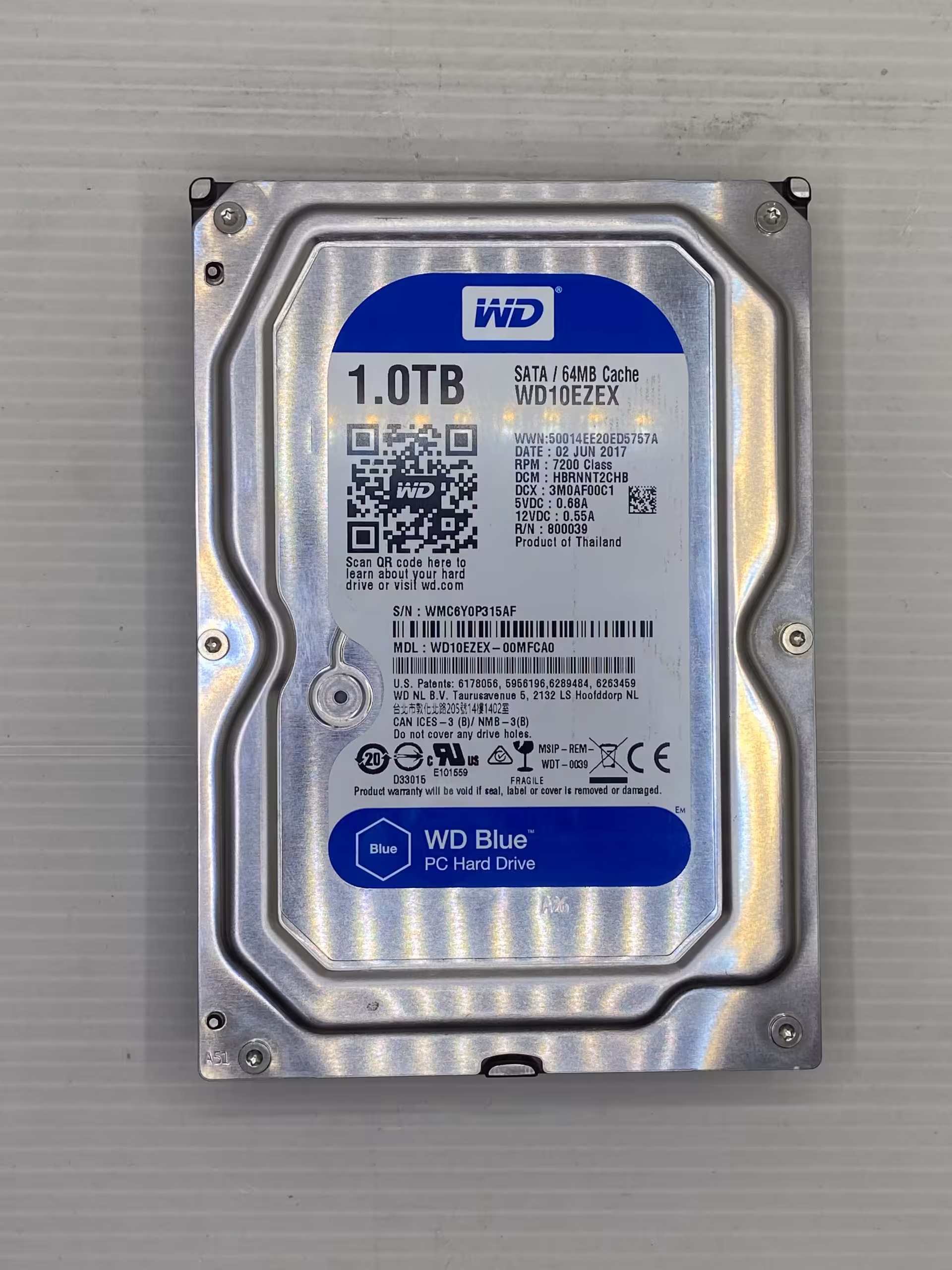 هارد WESTERN DIGITAL 1TERA کد1037