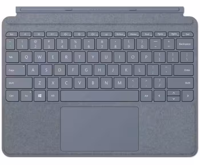 کیبورد مایکروسافت مدل Signature برای سرفیس پرو رنگ ice blue
