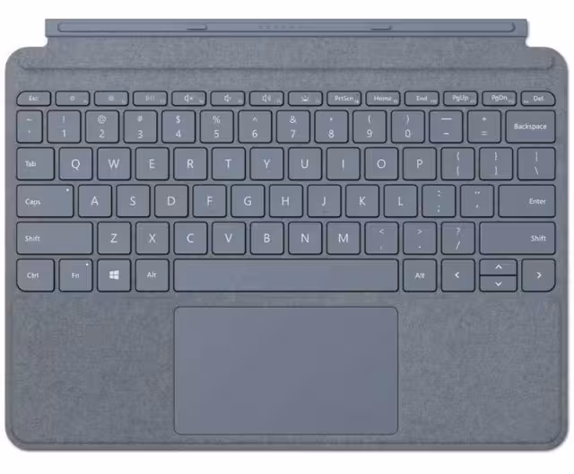 کیبورد مایکروسافت مدل Signature برای سرفیس پرو رنگ ice blue