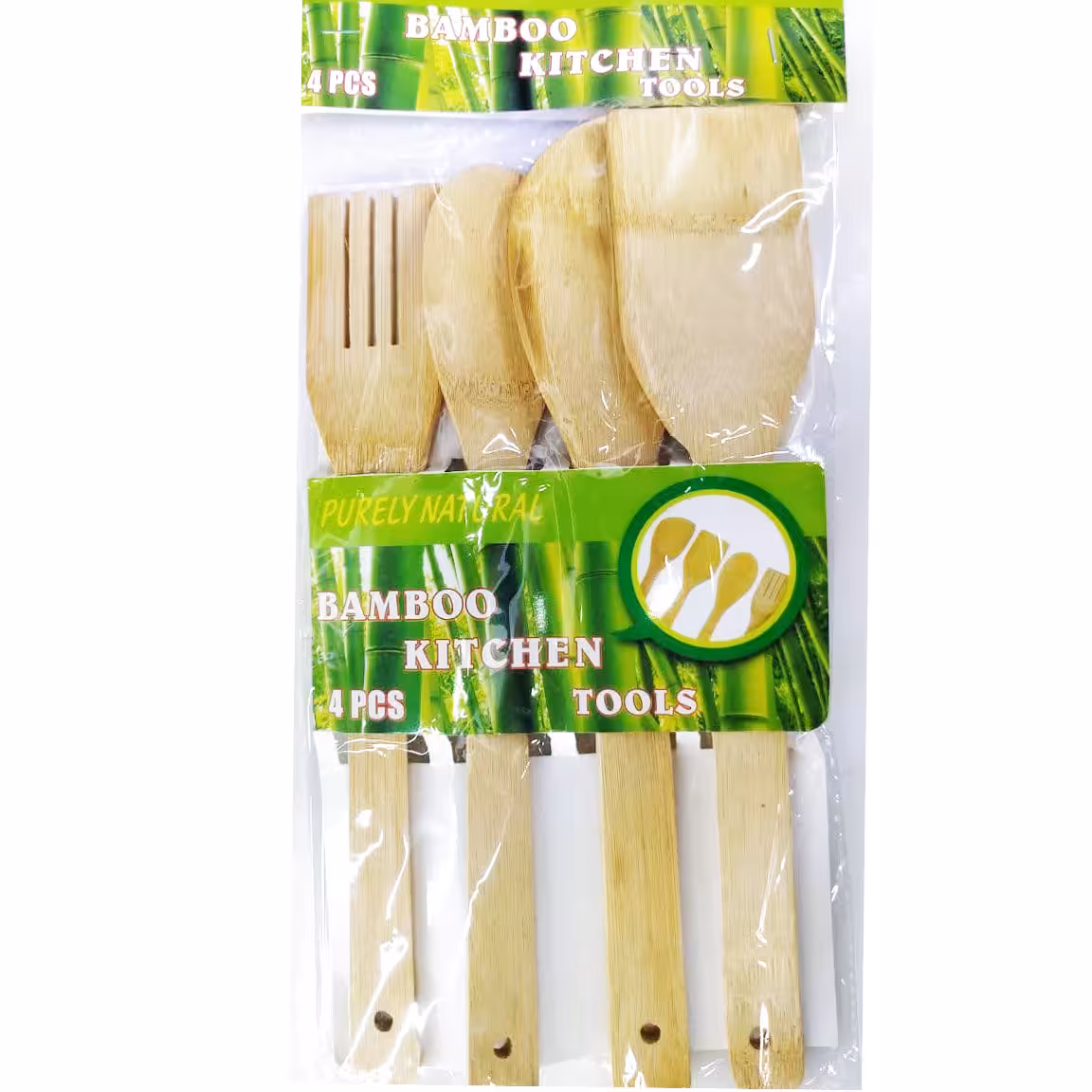 ست کفگیر بامبو 4 عددی