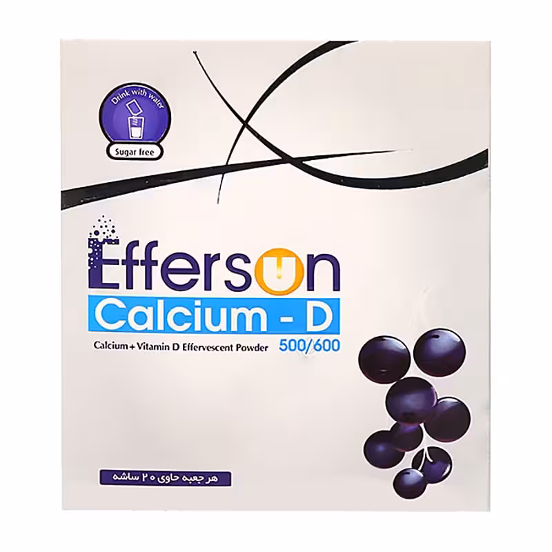 پودر جوشان کلسیم دی 500 – 600 بهشاد دارو 20 عدد