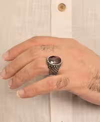 انگشتر نقره مردانه ترک کد 11092